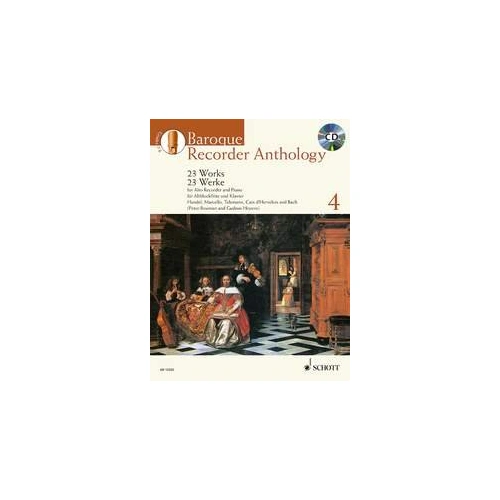 Baroque Recorder Anthology Volume 4 BK/CD by Schott Music