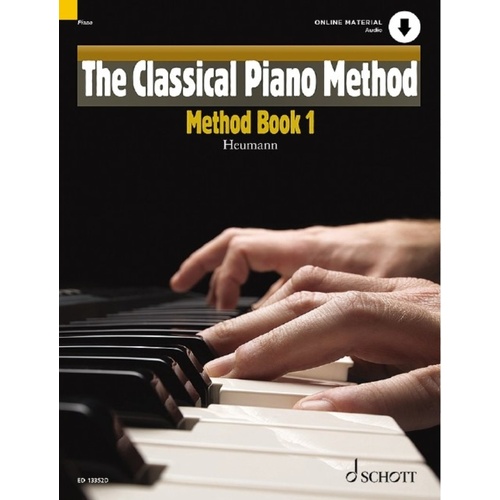 The Classical Piano Method - Method Book 1 by Hans-Gunter Heumann, Schott Music, 96 pages, for piano learners of all ages