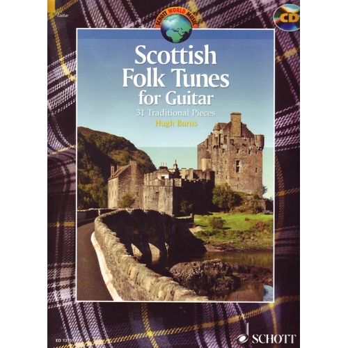 Scottish Folk Tunes for Guitar Book with CD by Hugh Burns