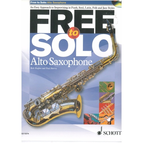 Free to Solo Alto Saxophone Book with CD
