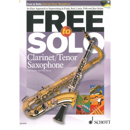 Free to Solo Clarinet/Tenor Sax Play-Along Book with CD