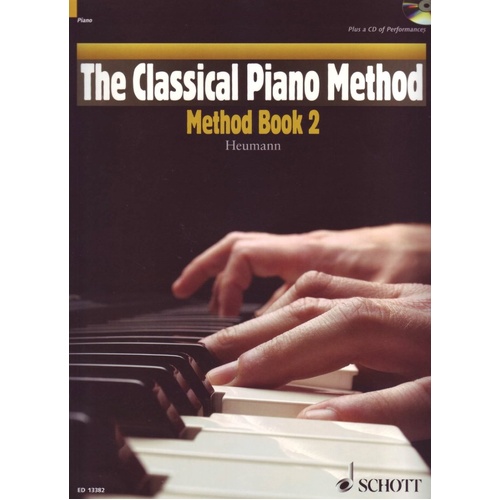 Classical Piano Method 2 BK/CD by Schott Music - Learn piano with classical pieces, exercises, and play-along CD. Ideal for all skill levels.