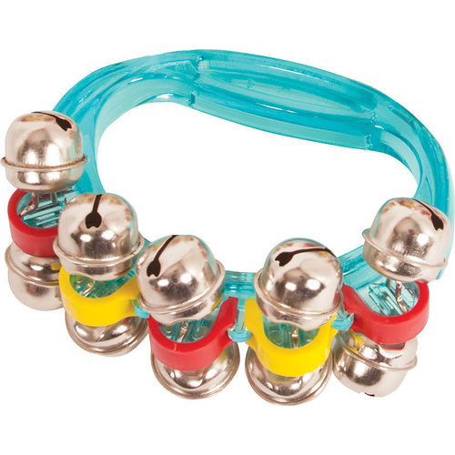 Children's Toy Hand Bells On Blue Handle Educational, Sleigh Jingle