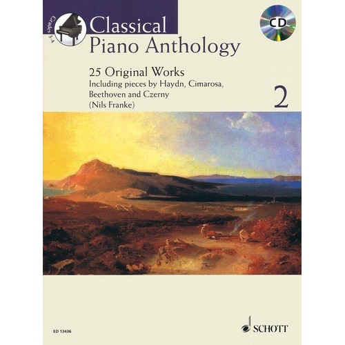 Classical Piano Anthology Vol 2 BK/CD by Schott Music - 25 Original Works for Piano, Includes CD, 56 Pages, Ideal for Grade 3-4 Pianists