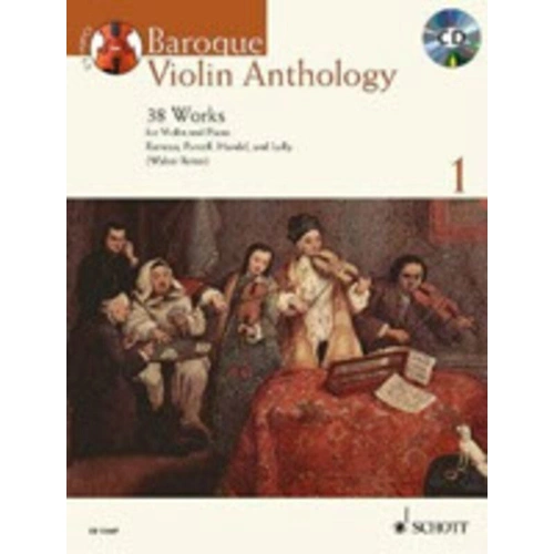 Baroque Violin Anthology Volume 1 BK/CD by Walter Reiter and Robin Bigwood, Schott Music, 64 pages, for violin with keyboard accompaniment.