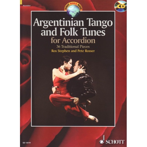 Argentinian Tango and Folk Tunes for Accordion by Schott Music, 108 Pages, Includes CD and PDF Translations