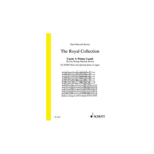 Maxwell Davies - A Winter Lamb SATB/Opt Piano Choral Score