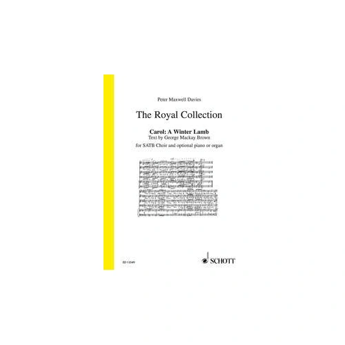 Maxwell Davies - A Winter Lamb SATB/Opt Piano Choral Score