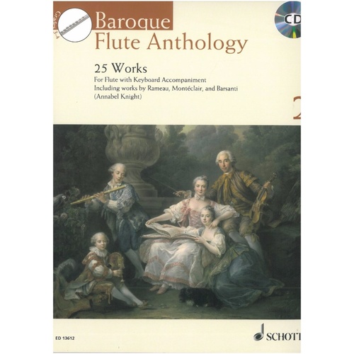 Baroque Flute Anthology Volume 2 by Annabel Knight, Schott Music, 56 Pages, Includes CD, Suitable for 4-5 Years Experience