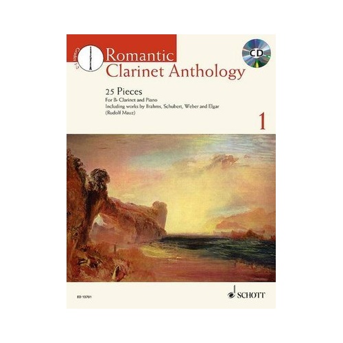 Romantic Clarinet Anthology Vol 1 with Play Along CD - Schott Music - 48 Pages