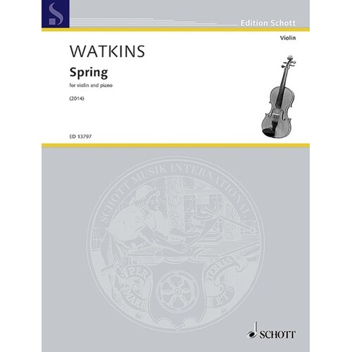 Watkins - Spring Violin/Piano (Softcover Book)