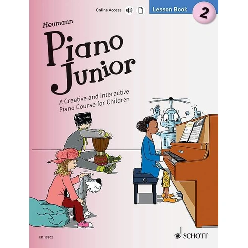 Piano Junior Lesson Book 2 by Schott Music - 80 Pages for Beginners