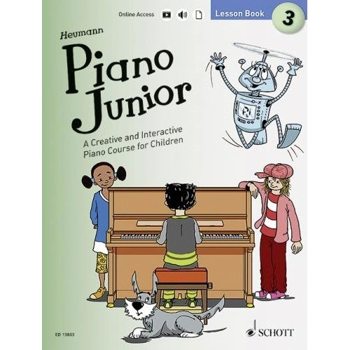 Piano Junior Lesson Book 3 by Schott Music, 94 Pages, Beginner Piano Course for Children