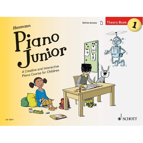 Piano Junior Theory Book 1 by Schott Music - 48 Pages, Supplementary Resource for Lesson Book 1