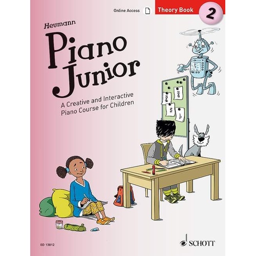 Piano Junior Theory Book 2 by Schott Music, 48 Pages, Supplementary Resource for Lesson Book 2