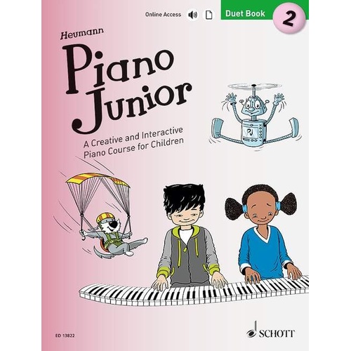 Piano Junior Duet Book 2 by Schott Music - 15 Easy Piano Duets for Beginners, Level 2, 32 Pages