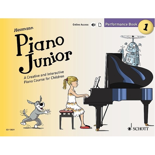 Piano Junior Performance Book 1 by Schott Music - 20 Solo Piano Pieces for Beginners, 32 Pages