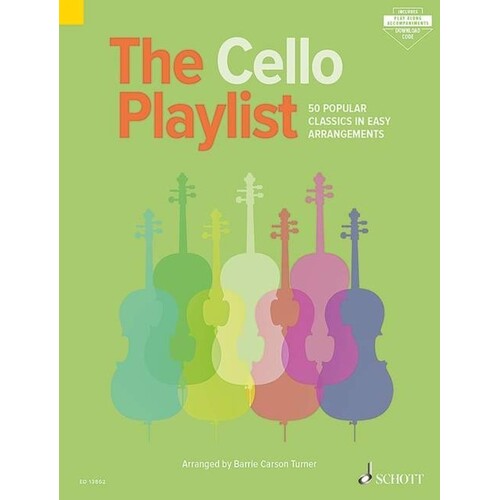 Cello Playlist 50 Popular Classics Book/Online Audio (Softcover Book/Online Audio) Book