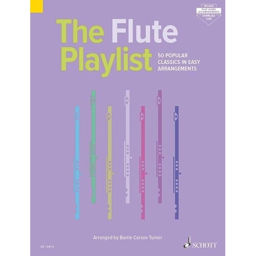 Flute Playlist 50 Popular Classics Book/Online Audio (Softcover Book/Online Audio) Book