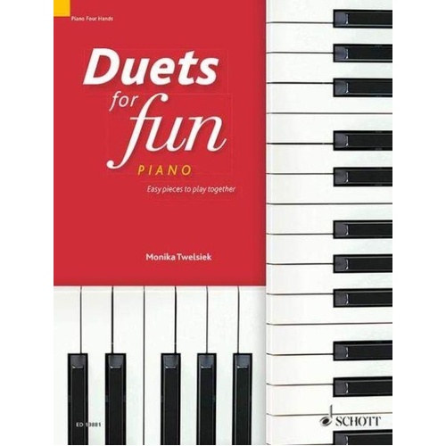 Duets for Fun Piano - 4-Hands Collection for Beginners, 88 Pages, Schott Music