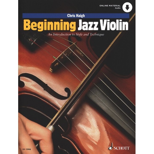Beginning Jazz Violin Book by Chris Haigh