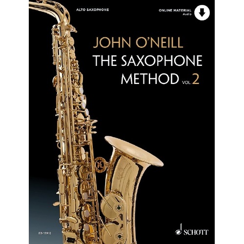 The Saxophone Method Vol 2 by John O'Neill, 60 Pages, Schott Music