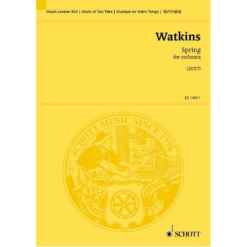 Huw Watkins - Spring for Orchestra Study Score