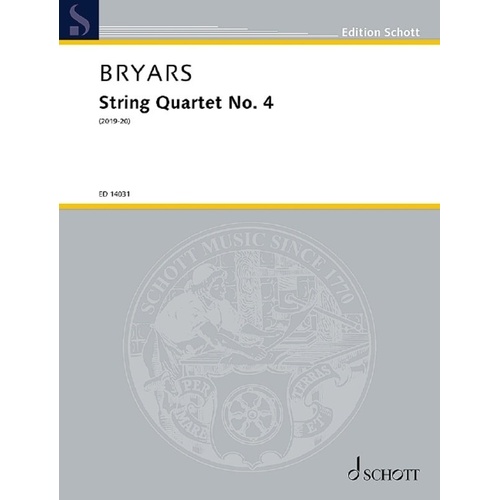 Bryars String Quartet No. 4 - Cello & Viola Parts, 66 Pages, Schott Music