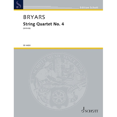 Bryars - String Quartet No 4 Score/Parts