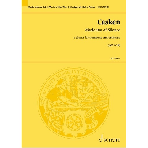 Madonna of Silence for Trombone and Orchestra Study Score by John Casken