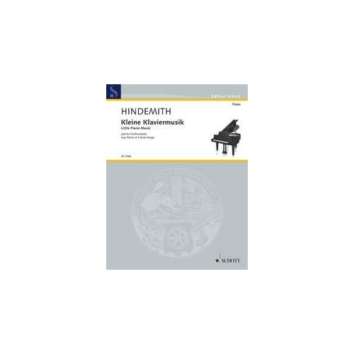 Hindemith Little Piano Music Op. 45/4 for Piano, 12 Pages, Schott Music