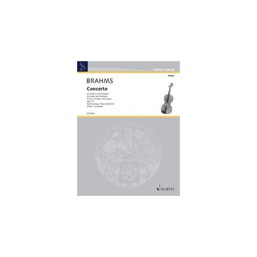 Brahms Concerto D Major Op. 77 for Violin and Piano, Arranged by Carl Flesch, 58 Pages, Published by Schott Music
