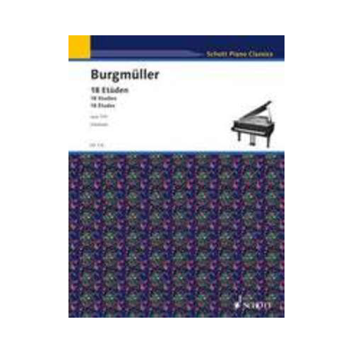 Burgmuller 18 Studies Op 109 for Piano Sheet Music