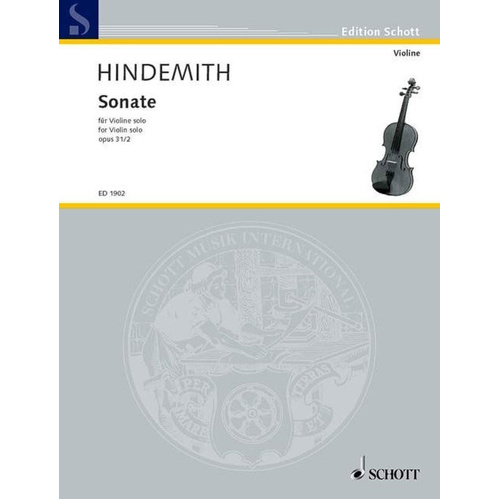 Sonata Op 31 No 2 for Violin Solo - Four Movements Included