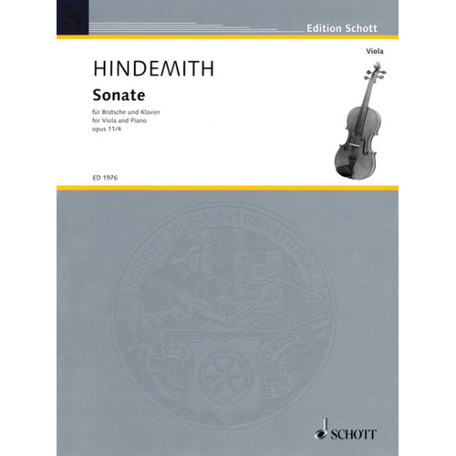Sonata Op 11 No 4 F Vla/Piano Book