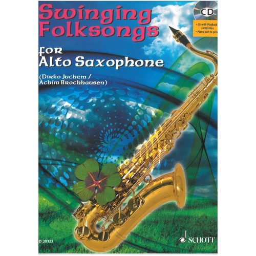 Swinging Folksongs for Alto Sax Book/CD