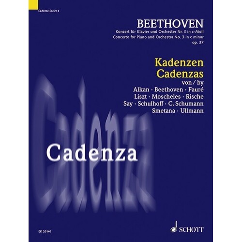 Cadenzas To Beethoven Concerto No 3 C Min Op 37 (Softcover Book)