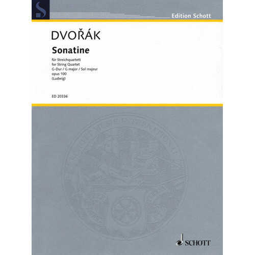 Sonatina Op 100 G Arr Ludwig String Quartet Sc/P Book