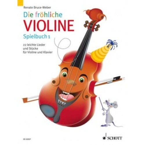 The Merry Violin - Performance 1 by Renate Bruce-Weber, 64 Pages, Schott Music, Strings > Violin, Suitable for Beginners