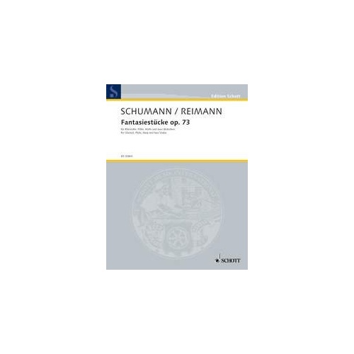 Reimann - Fantasiestücke Op. 73 for Clarinet, Flute, Harp, 2 Violas, Schott Music, 40 Pages