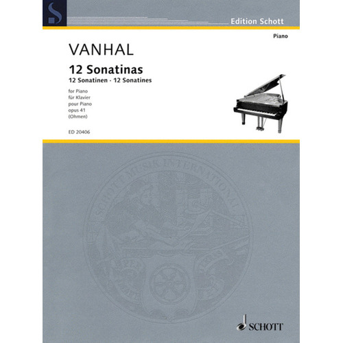 12 Easy Progressive Sonatinas Op 41 Piano Solos Book