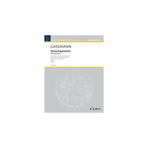 Gassmann String Quintet in F Major Op. 2/6 - Cello, 32 Pages, Schott Music