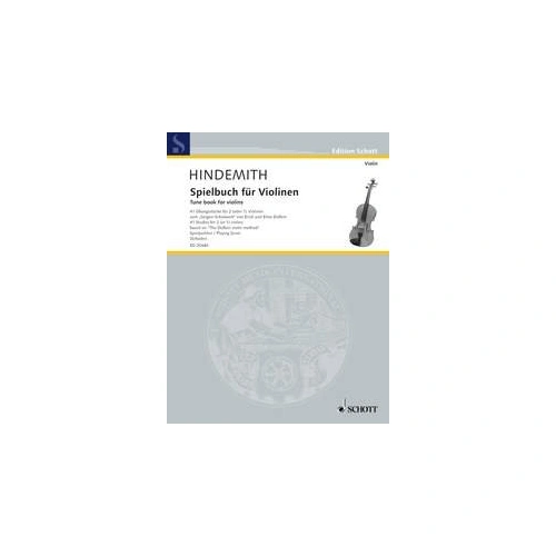 Hindemith Tune Book for Violins: 41 Studies - Schott Music, 60 Pages