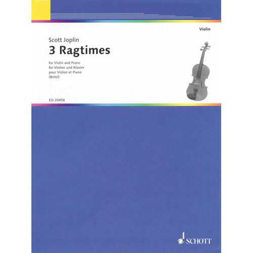 Ragtimes 3 Arr Birtel Violin Piano Book