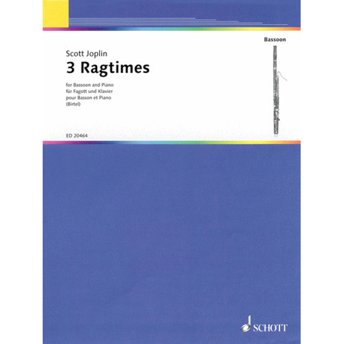 Ragtimes 3 Arr Birtel bassoon/Piano Book