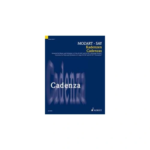 Cadenzas Vol. 8 - Piano Concertos C Major K467 D Major K537 by Fazil Say & Wolfgang Amadeus Mozart, 12 Pages, Schott Music