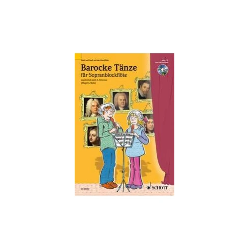 Baroque Dances for 2 Descant Recorders Book with CD