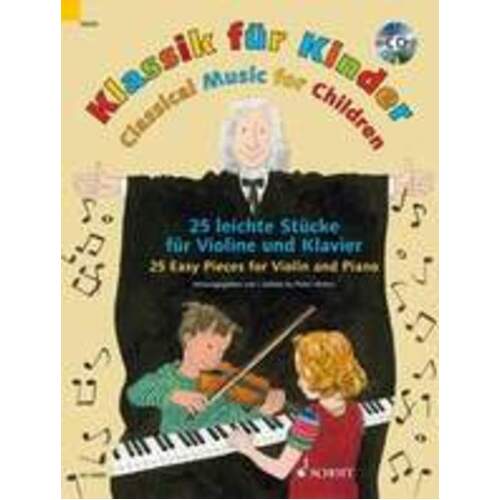 Classical Music For Children Violin Piano Book/CD Book