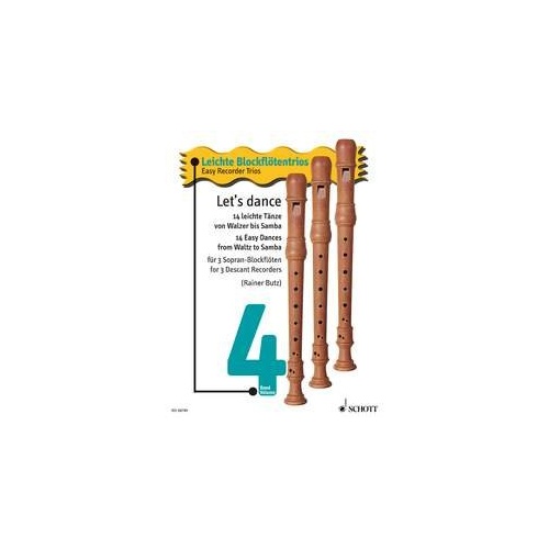 Let's Dance: 14 Easy Dances for Recorder Trio from Waltz to Samba
