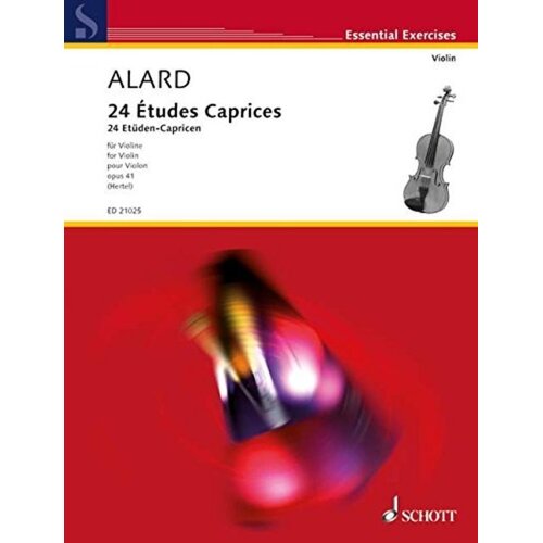 Alard - 24 Etudes Caprices Op 41 Violin (Softcover Book)